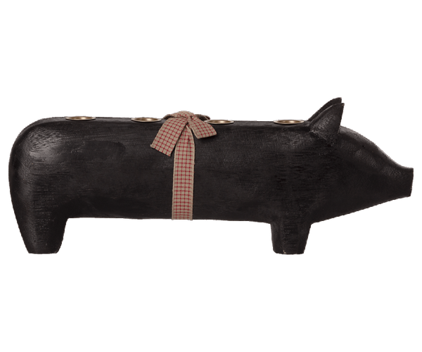 Wooden pig maileg black oder red (14-1802-00)